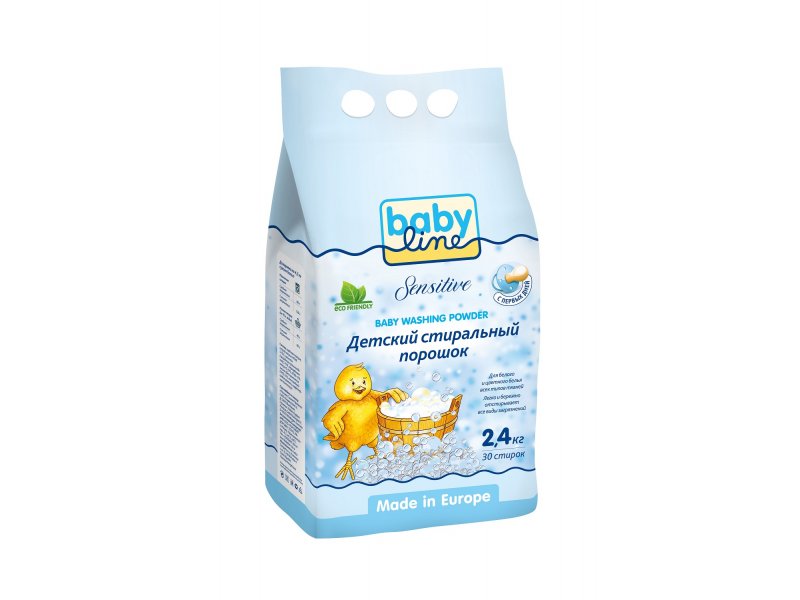 

Порошок Babyline Sensitive детский стиральный, 2,4 кг