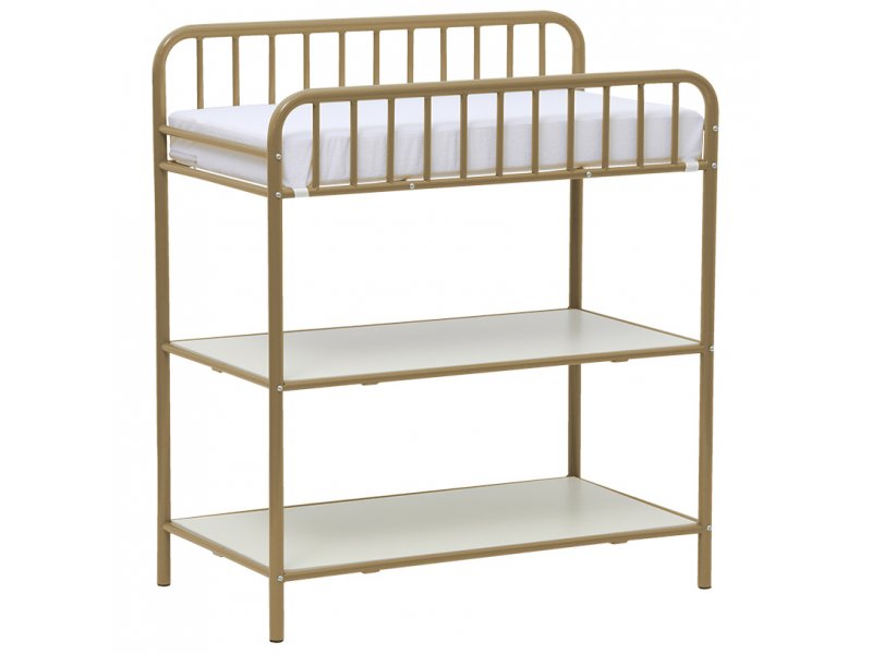 Polini Столик для пеленания Polini kids Vintagе 1180 металлический золотистый