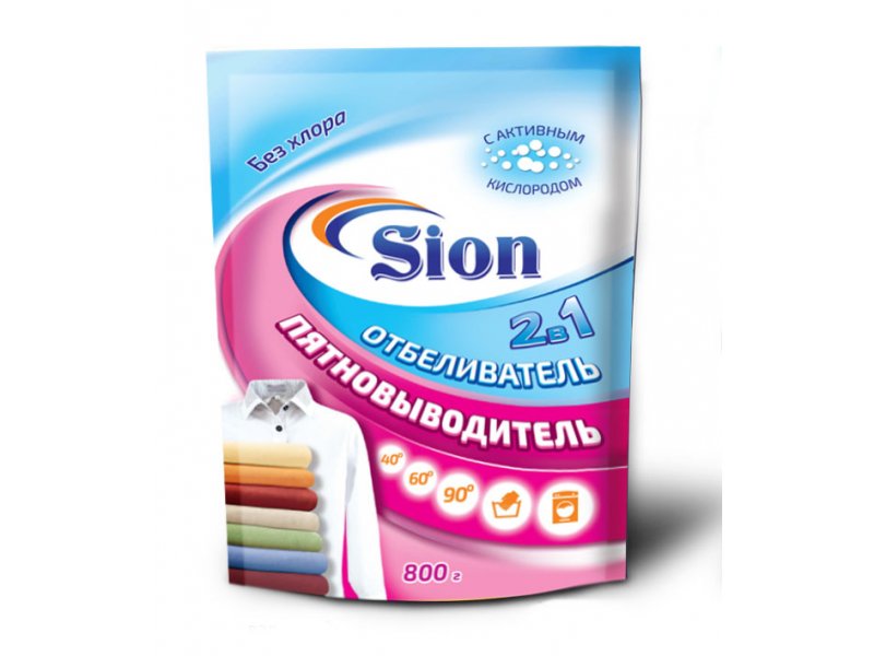 

Отбеливатель-пятновыводитель Sion 2 в 1 800 г