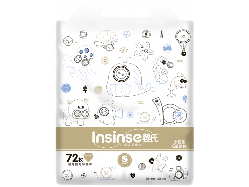 

Подгузники Insinse Q6 S супертонкие, 72 шт.