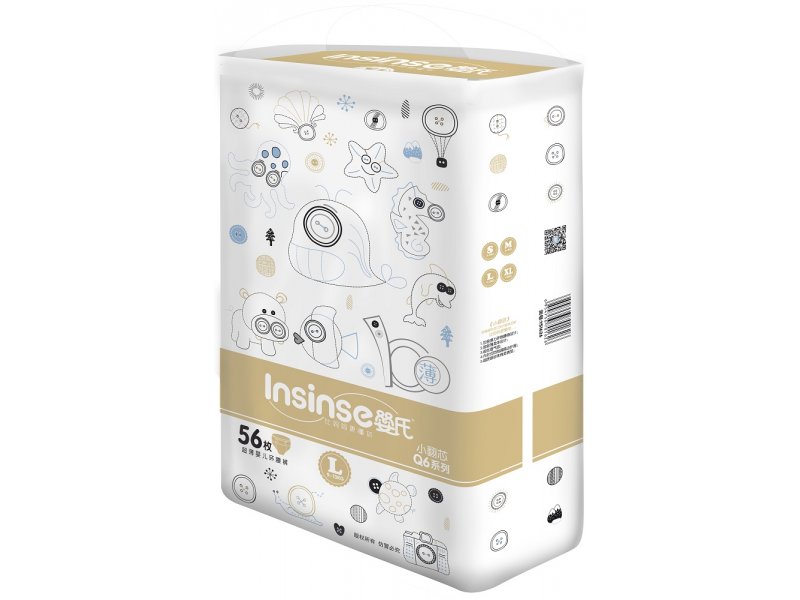 

Подгузники Insinse Q6 L супертонкие, 56 шт.