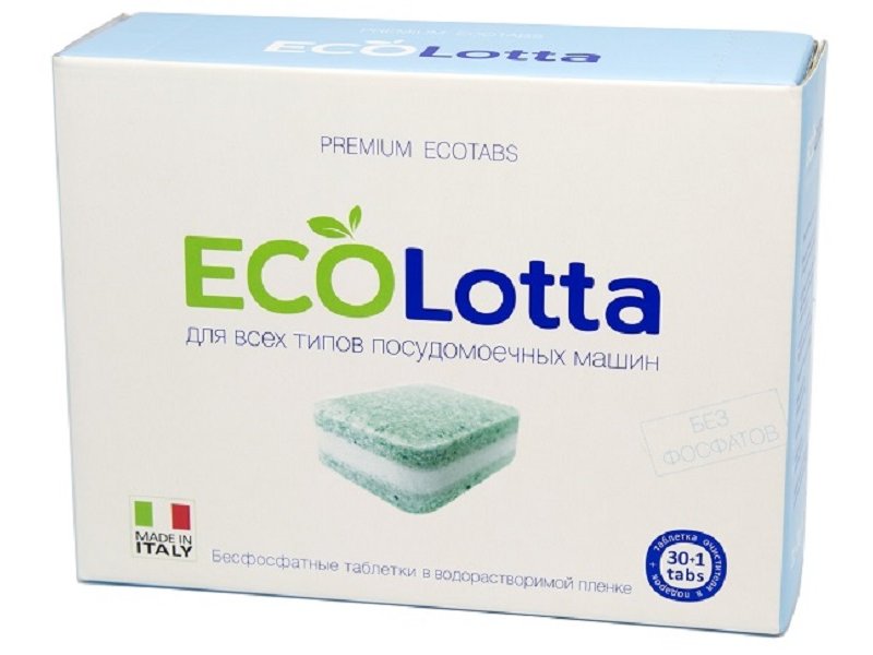 Lotta Таблетки для ПММ EcoLotta All-in1 (растворимая оболочка), 30 шт