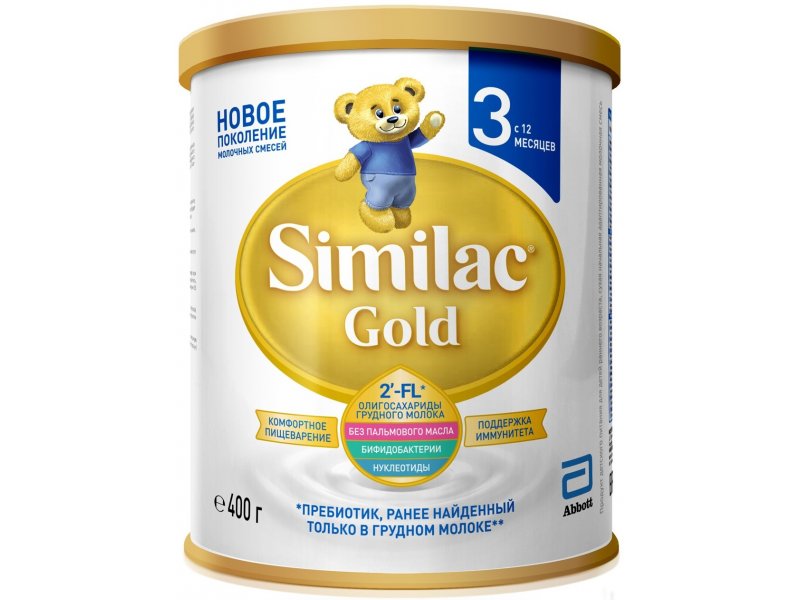 

Смесь Similac Gold 3 молочная 400 г