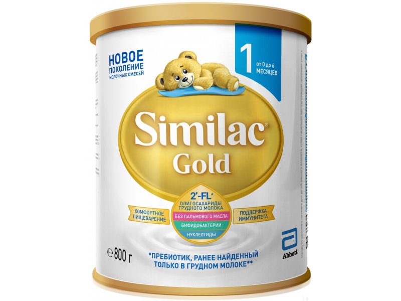 

Смесь Similac Gold 1 молочная 800 г