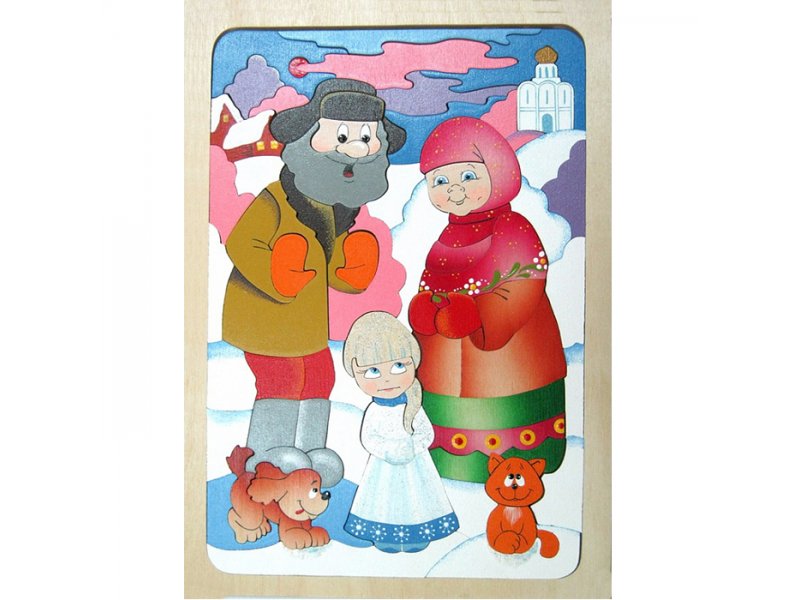 

Игрушка из дерева Крона, Мозаика Снегурочка