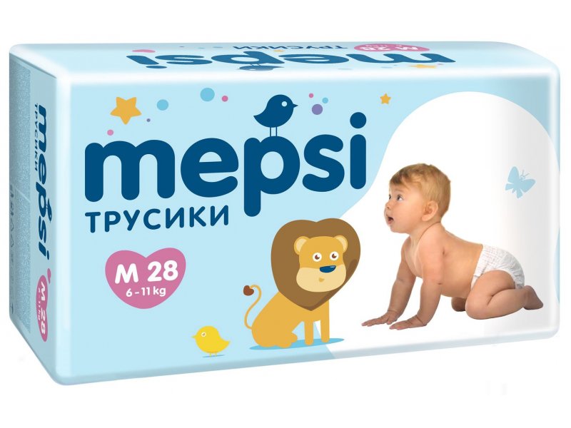 

Подгузники-трусики MepsiM (6-11 кг), 28 шт.