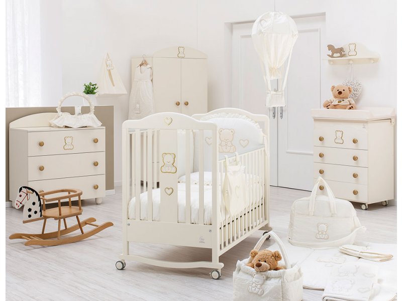 Кроватка детская Italbaby, Amore ДСП кремовый