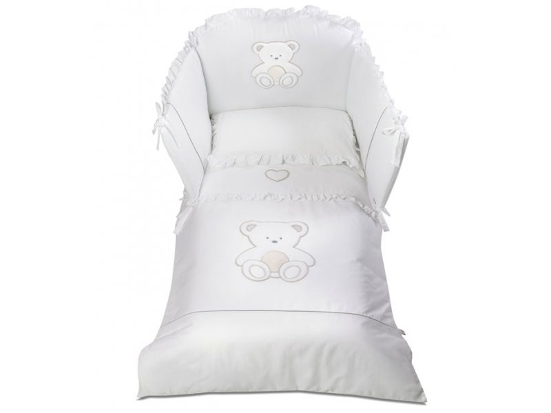 

Комплект белья Italbaby, Peluche из 5 предметов белый