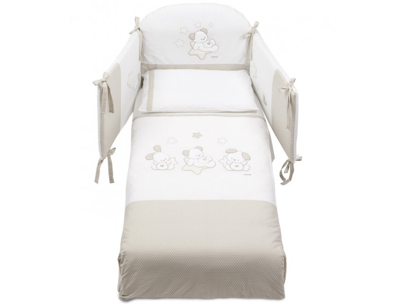 

Комплект белья Italbaby, Sweet Star из 5 предметов 70*140 кремовый