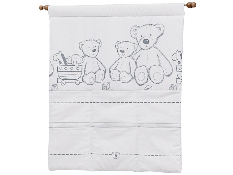 

Органайзер Italbaby, Teddy Toys настенный с кармашками белый