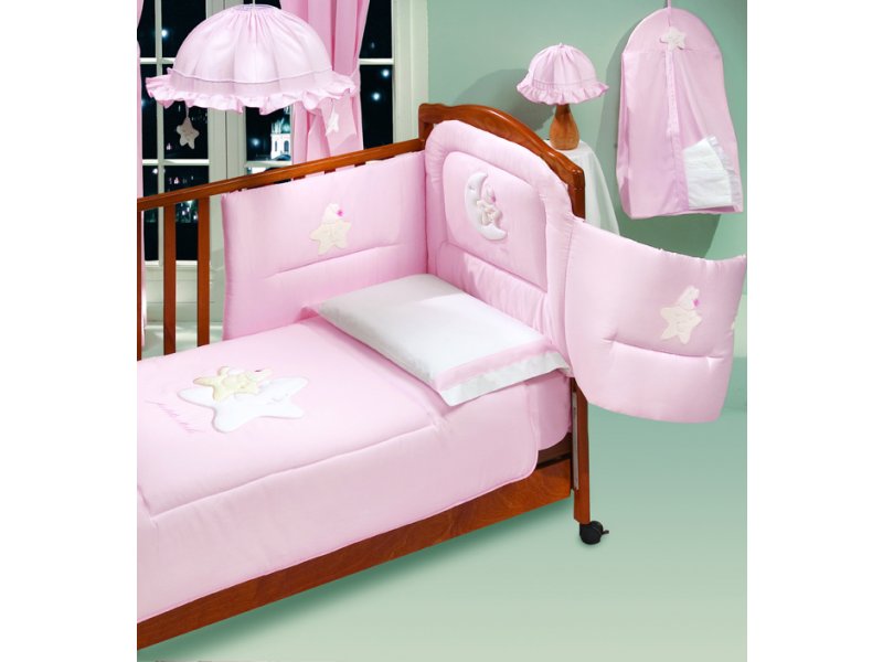 

Комплект белья Italbaby, Petite Etoile из 5 предметов розовый