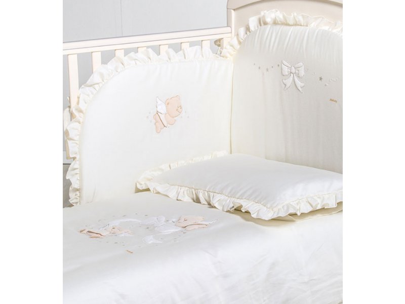 

Комплект белья Italbaby, Sweet Angels из 5 предметов кремовый