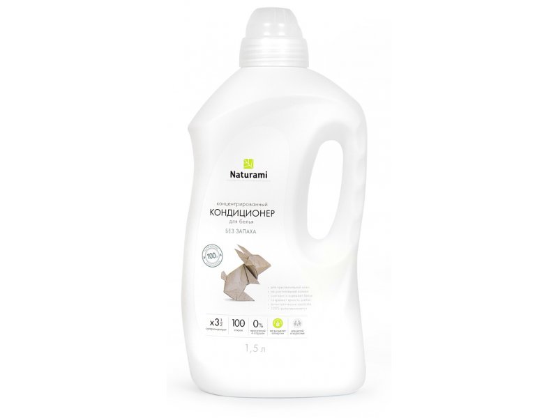 

Кондиционер Naturami концентрированный для белья без запаха, 1,5 л