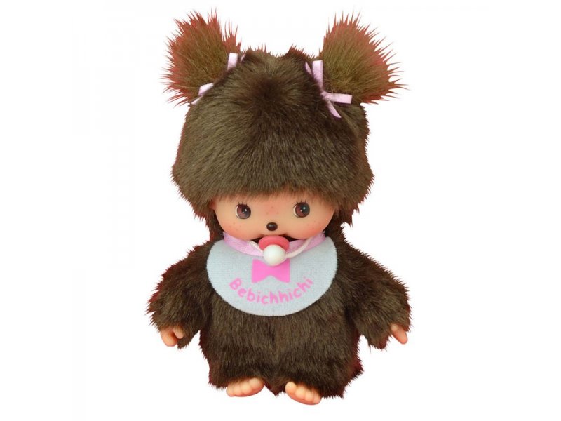 

Игрушка мяг. Monchhichi, Девочка Bebichhichi 15 см в розовом нагруднике