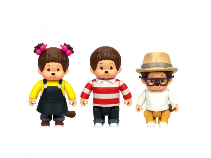 

Фигурки Monchhichi, Каури, Ханна, Вилли 3 в 1