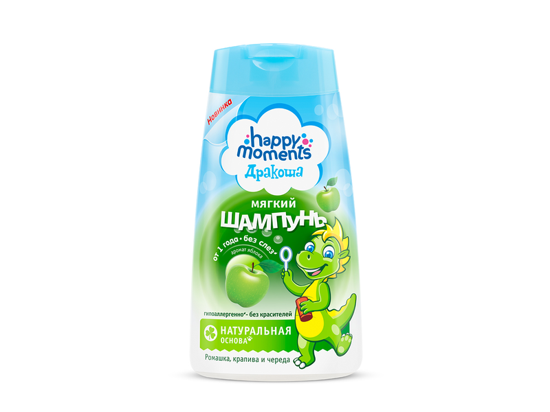 

Шампунь Happy moments Дракоша мягкий с ароматом яблока, 240 мл