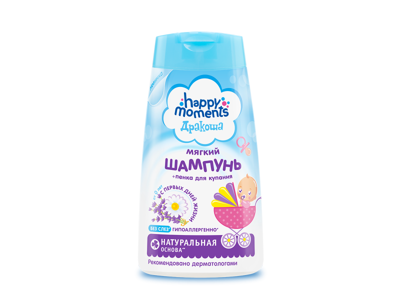 

Шампунь Happy moments Дракоша мягкий от 0 лет, 240 мл