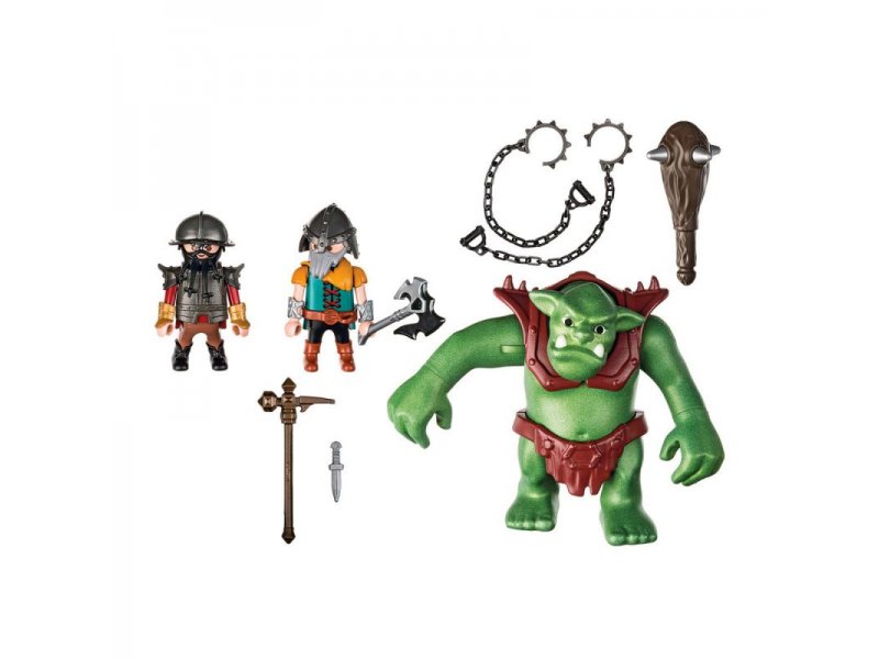 

Конструктор Playmobil, Рыцари: Гигантский троль и боевые гномы