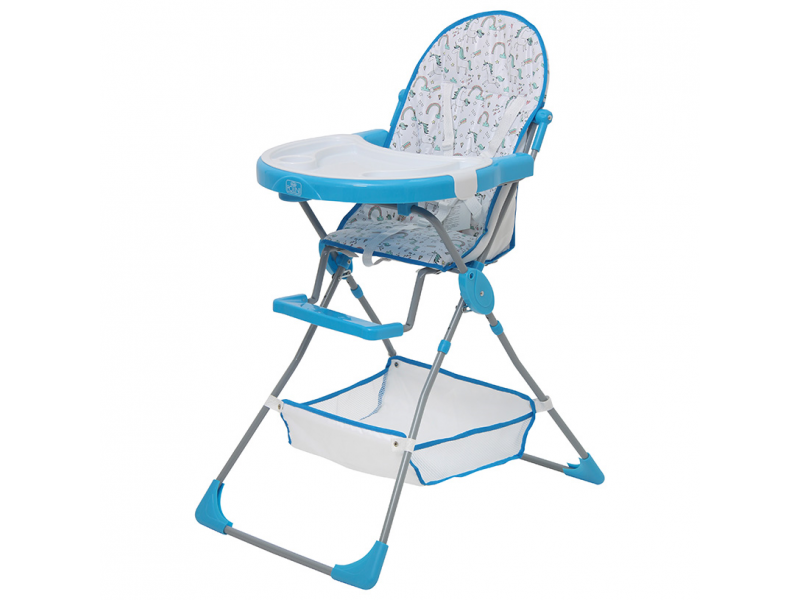 

Стульчик для кормления Polini kids 252 Единорог Радуга голубой