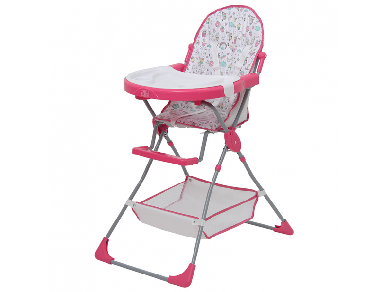 

Стульчик для кормления Polini kids 252 Единорог Сладости розовый