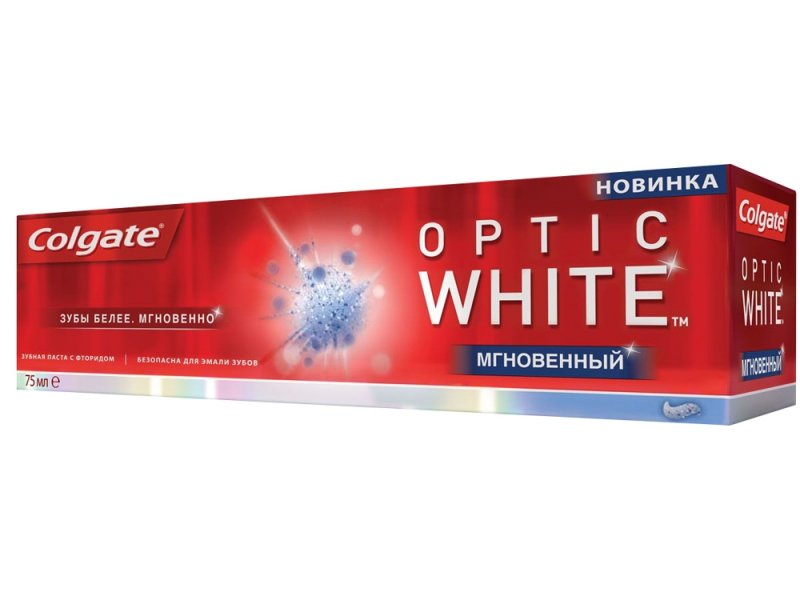 

Зубная паста Colgate, Optic White Мгновенный, 75 мл