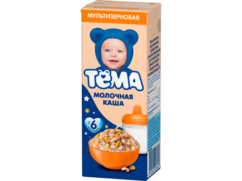 

Каша Тёма, молочная мультизлаковая готовая, 206 г