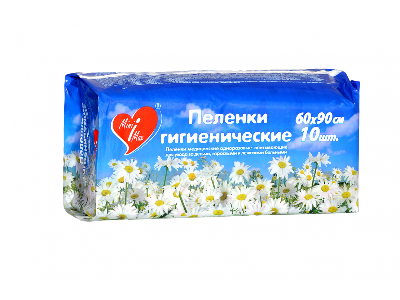 

Пеленки MiniMax гигиенические 60*90, 10 шт.