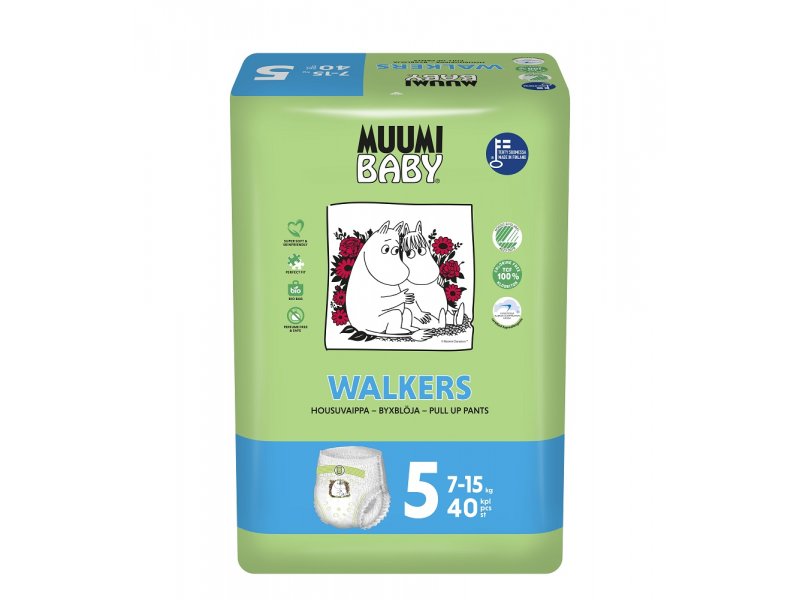 

Подгузники-трусики Muumi Walkers Maxi+ (7-15 кг), 40 шт.