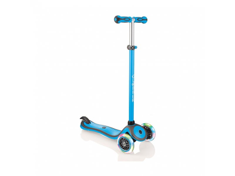 Самокат Globber, Primo Plus Lights Color голубой Самокат Globber, Primo Plus Lights Color голубой