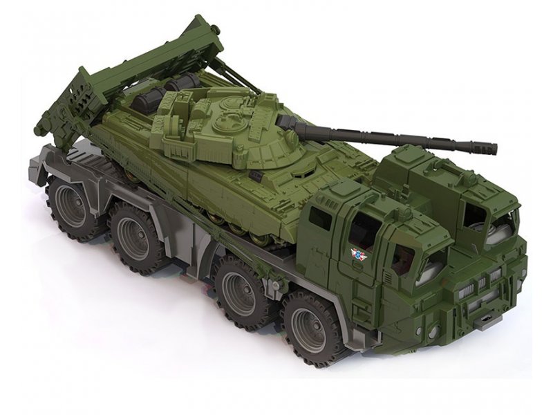 

Игрушка Нордпласт, Военный тягач Щит с танком зеленый