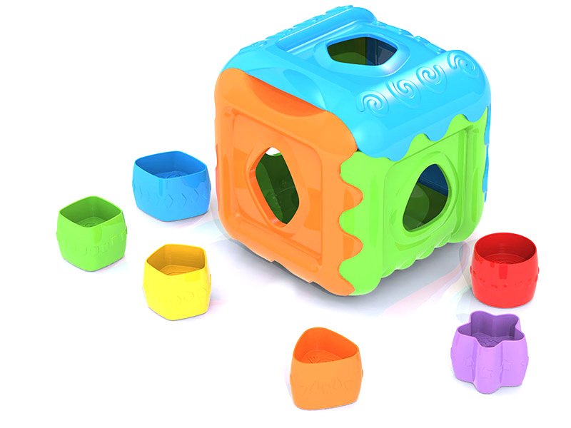 

Игрушка развивающая Нордпласт, Кубик мультицвет