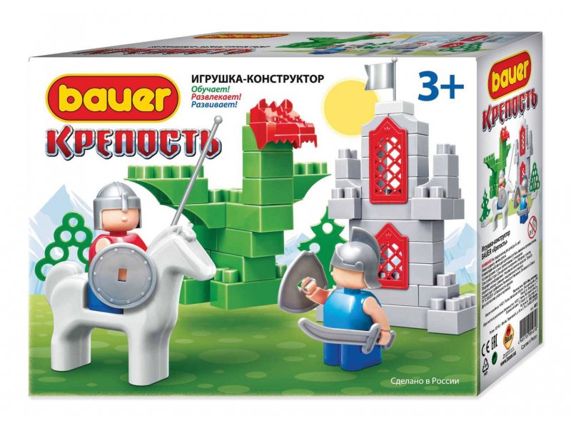 

Конструктор Bauer, серия Крепость Всадник и дракон (в коробке)