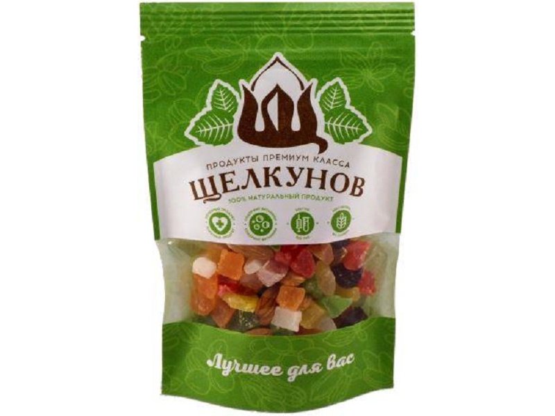 

Экзотик микс Щелкунов (ананас, миндаль, изюм, папайя, кокос) 120 г