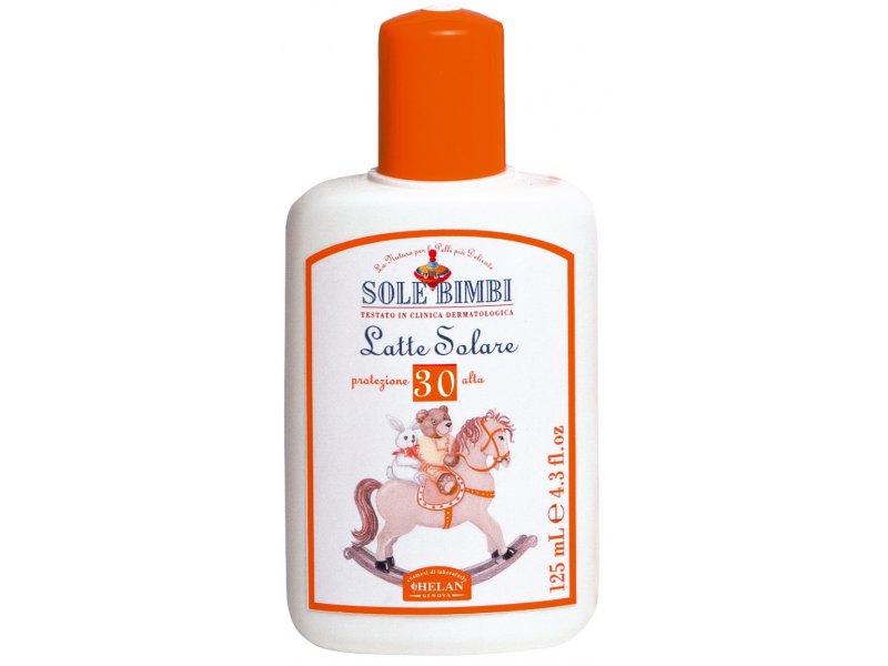 

Молочко Helan Sole Bimbi солнцезащитное с высоким фактором защиты SPF 30, 125 мл