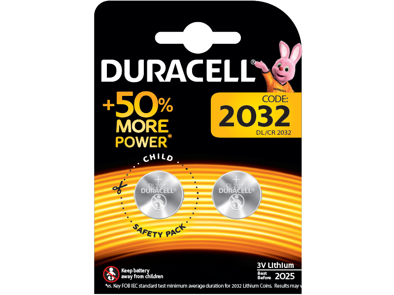 

Батарейки литиевые Duracell 2032 2 шт.