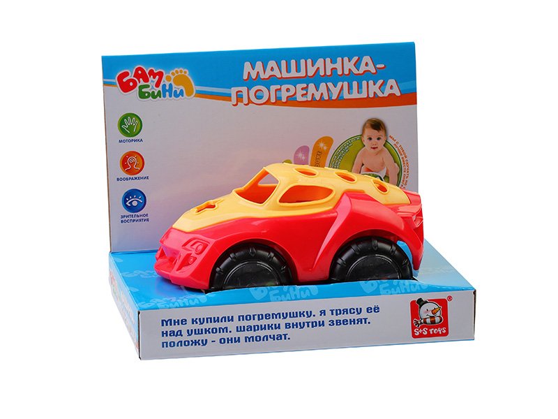 

Погремушка S+S Toys, Bambini Машинка красный