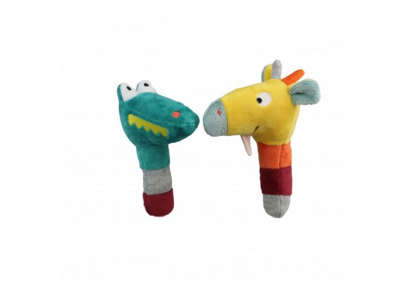 

Игрушка мяг. Ebulobo, Маракасы Крокодильчик и Жирафик