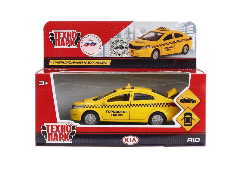 

Игрушка Технопарк, Машина металлическая инерционная Kia Rio 12 см