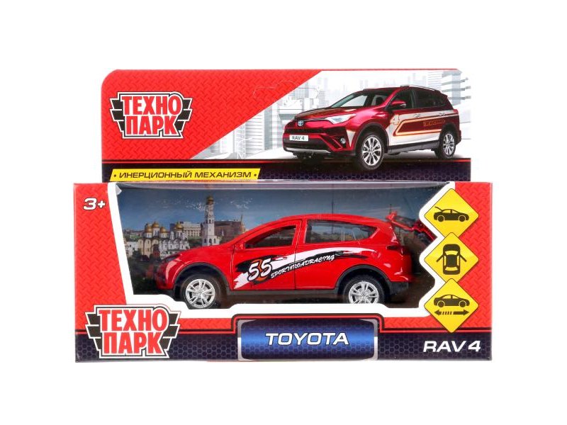 

Игрушка Технопарк, Машина металлическая Toyota RAV4 Спорт 12 см