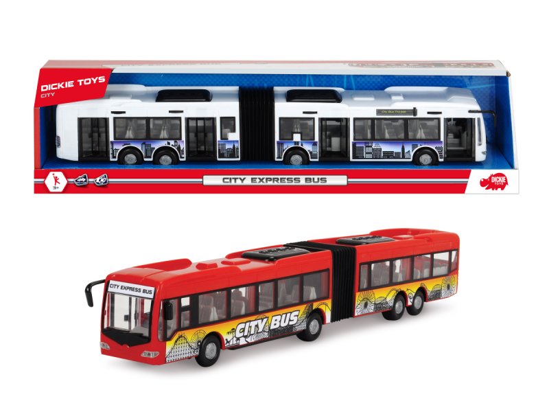 

Игрушка Dickie Toys, Городской автобус фрикционный, 1:43, 46 см, 2 вида