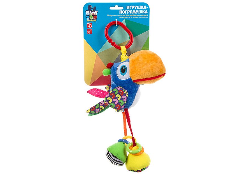 

Игрушка-растяжка Bondibon, Тукан 25 см