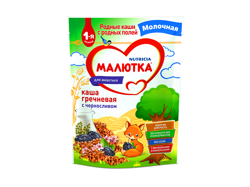 Каша малютка гречневая с молоком