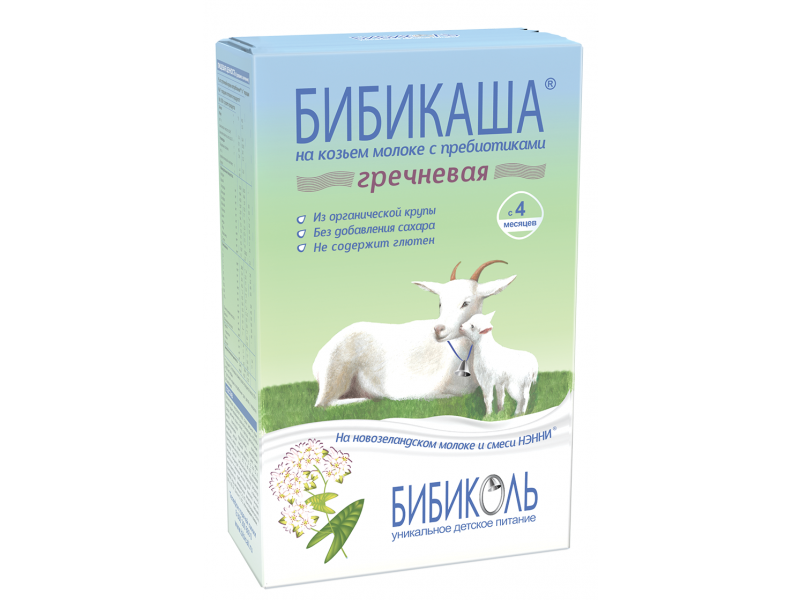 

Каша Бибикаша, гречневая на козьем молоке 200 г