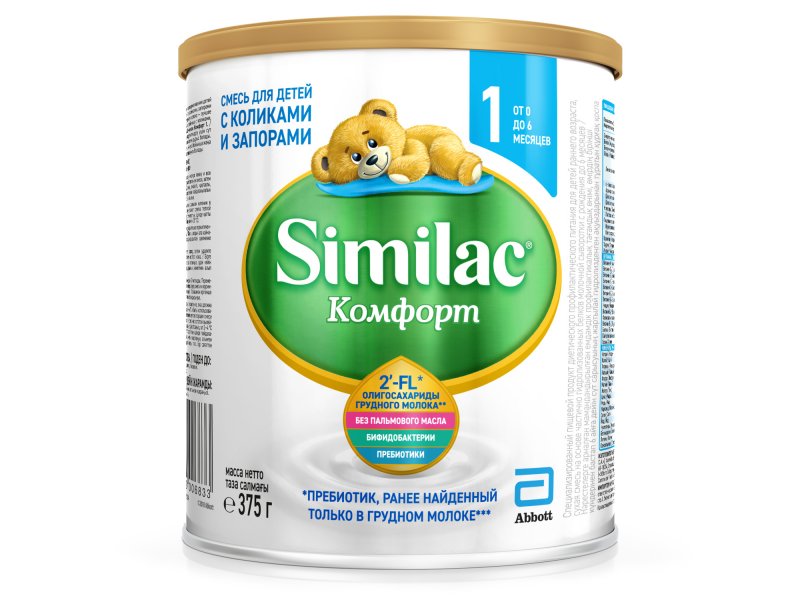 

Смесь Similac 1 Комфорт с ОГМ 375 г