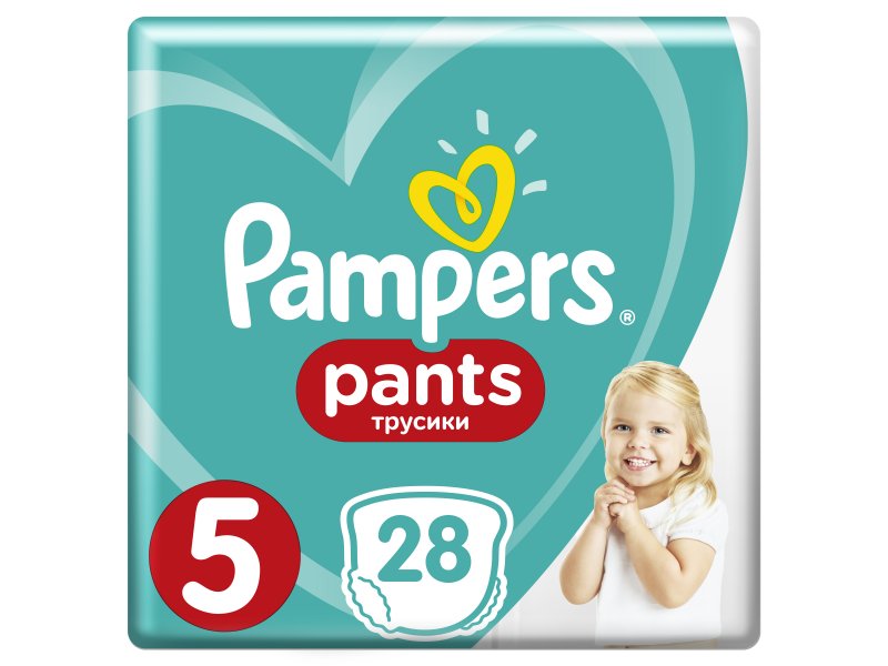 

Подгузники-трусики Pampers Pants 12-17 кг, размер 5, 28 шт.