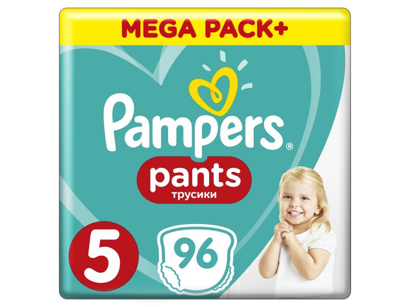 

Подгузники-трусики Pampers Pants 12-17 кг, размер 5, 96 шт.
