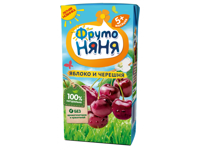 

Нектар ФрутоНяня яблоко, черешня осветленный 200 мл