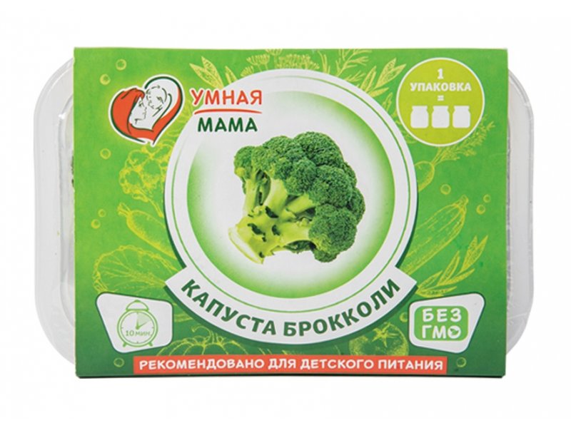 

Капуста Умная мама брокколи, быстрозамороженная 200 г