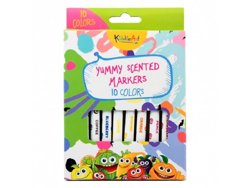 

Фломастеры KiddieArt ароматизированные 10 цветов