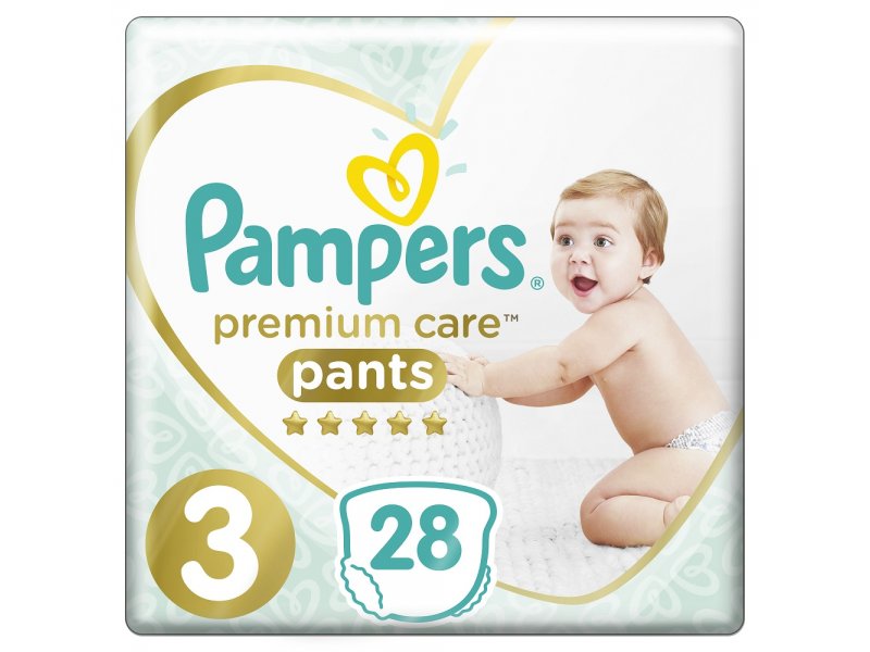 

Подгузники-трусики Pampers Premium Care 6-11 кг, размер 3, 28 шт.